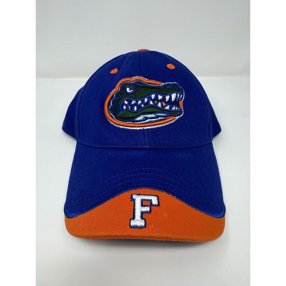 Florida Gators Hat Football Blue Embroidered Logo Sports Adjustable Cap